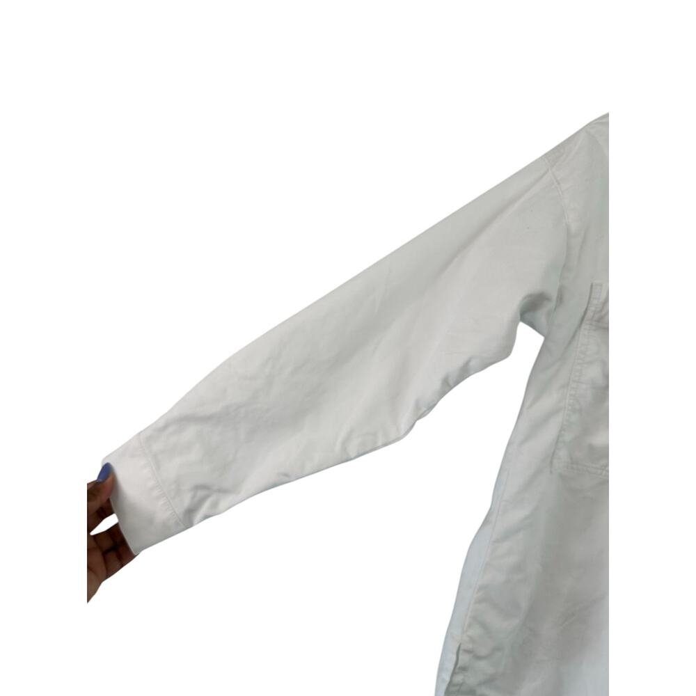 Eileen Fisher White Basic Full Button Coastal Gra… - image 7